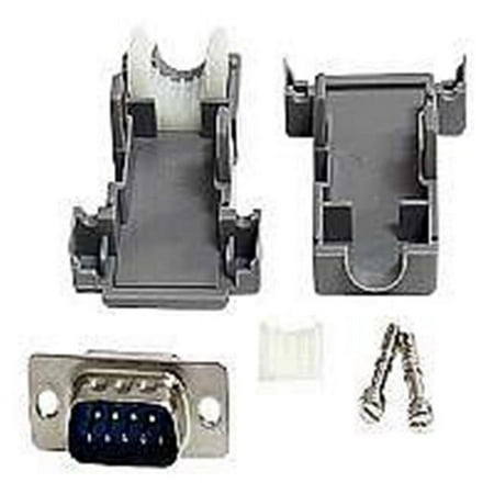 UPC: 0065030775243 | StarTech.com C9PSM Assembled DB9 Male Solder D-SUB Connector with Plastic Backshell