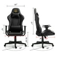 thumbnail image 5 of Gaming Chair with Poker King Crown Logo, Texas Hold'em Sign Ergonomic Computer Chair with Headrest Lumbar Support Recliner Height Adjustable Swivel Office Desk Chair, 5 of 7