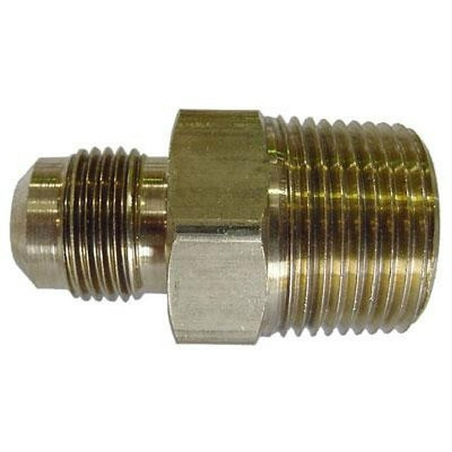Marshall Excelsior Propane Adapter Fitting MEF48-6-4 Half Union; 3/8 Inch Male Flare x 1/4 Inch MNPT; Brass; Single