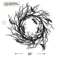thumbnail image 3 of 26" Light Up Black Bat Plastic Wreath Decoration, Great for and Gothic Decor, Add Front Door, Wall or Mantle Ambiance, 3 of 4