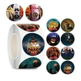 thumbnail image 4 of El Rollo De Pegatinas De Halloween Incluye 500 Piezas De Pegatinas Redondas Para Decoración De Festivales, Rollo De Pegatinas Para Libros, Cuadernos, Tarjetas De Felicitación Para Fiestas matsuzay HA013373-00, 4 of 7