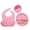 Pink, variant on SUSWIM Baby Led Weaning Supplies, 5 Piece BPA-Free Silicone Feeding Set, Silicone Suction Bowl, Forks & Spoons, Bib, Develops Self Feeding Skills, Dishwasher Safe, for 6+ Months (Pink)