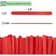 thumbnail image 3 of Craft Sticks, 200 Pack, 4.5 Inch, Red Popsicle Stick, Popsicle Sticks for Crafts, Wood Sticks, Sticks for Crafting, Wax Sticks, Popsicle Stick Crafts for Kids, Wooden Sticks for Crafts, 3 of 5