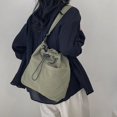 thumbnail image 4 of Bolso Hombro Mujeres Fashion Nylon Drawstring Backet Bold para Viajes Al Aire Libre, 4 of 6