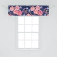 thumbnail image 2 of Birds and Nature Window Valance, Cottagecore Vibe Neutral Colors Boho Animals and Flower Art, Curtain Valance for Kitchen Bedroom with Rod Pocket, 54" X 18", Dark Lavender Pastel Pink, by Ambesonne, 2 of 2