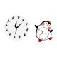 thumbnail image 5 of Reloj de pared de bailarina, silencioso, de madera, decorativo, con forma de pingüino, para colgar, con hora precisa, ideal para sala de estar, dormit, 5 of 8