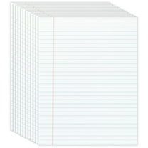 Office Depot Glue-Top Writing Pads, 8 1/2in. x 11in., Legal Ruled, 50 Sheets, White, Pack Of 12 Pads, 99409