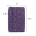 thumbnail image 3 of INSPIRE CHIC Women's 3 Rows 4 Hooks Bra Extenders Straps Extension Purple 3 Rows 4 Hooks 2 Pcs, 3 of 5
