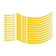 thumbnail image 4 of jinwen Car Wheel Hub Stickers Wheel Reflective Stickers Universal Easily Install Waterproof Car SUV Wheel Accessory Wheel Hub Decals Reflective Yellow, 4 of 7