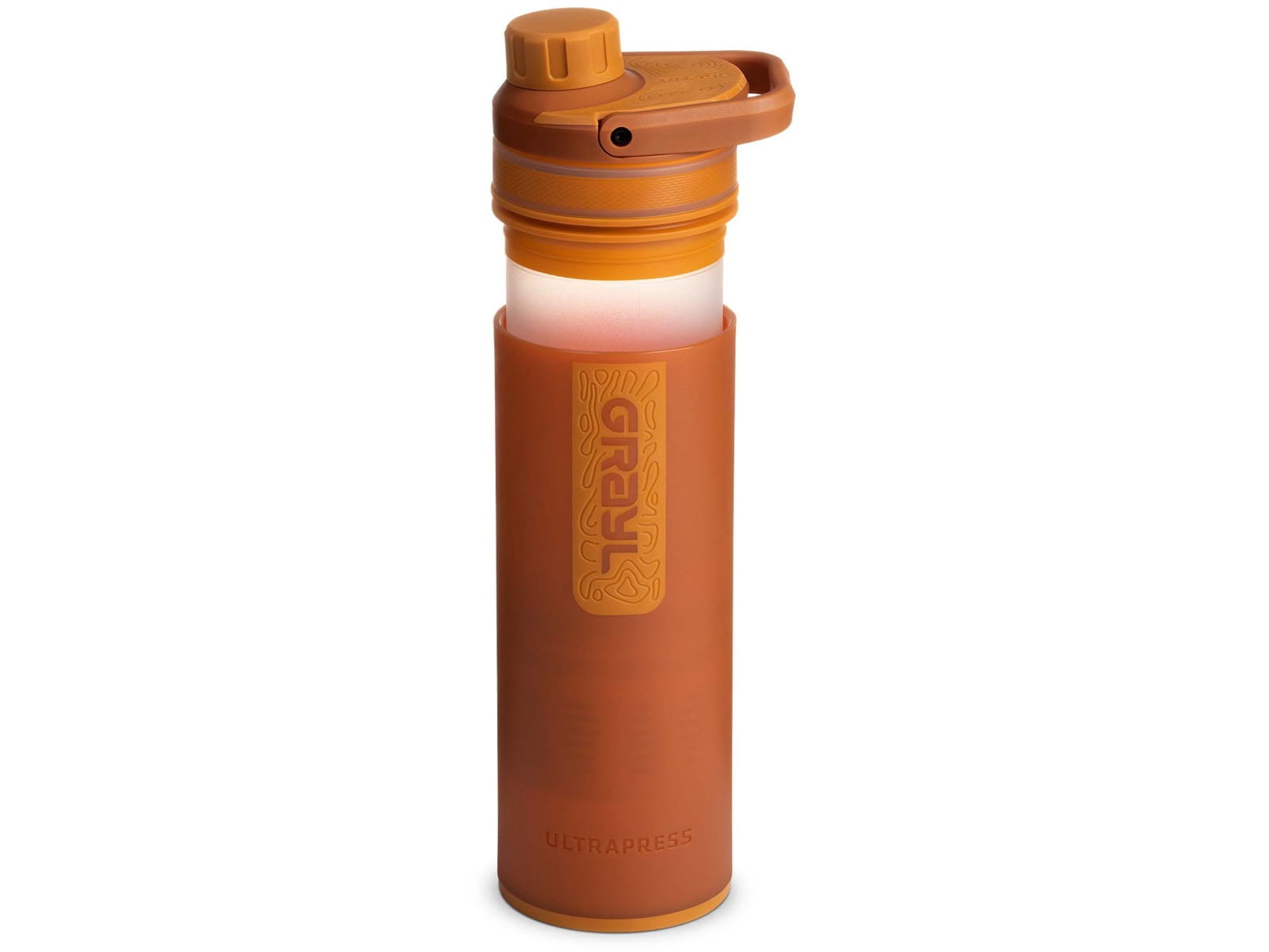 Grayl UltraPress Purifier Bottle, Mojave Red Rock, 16.9 oz,