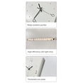 thumbnail image 4 of Square Wall Clock Folded Corner Wall Hanging Clock Chic Arc Silent Clock with Light for Living Room Home Decoration-A, 4 of 5