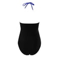 thumbnail image 4 of Sngxgn Swimsuit Women Criss Cross Back Print Bathing Suits Modest Swimwear(Blue,L), 4 of 4