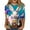 Blue, variant on MuXiKeJi Clothes Easter Shirts for Womens Easter's Day Cartoon Rabbit 3/4 Sleeve T Shirts Crew Neck Pullover Tops Outfits for Women