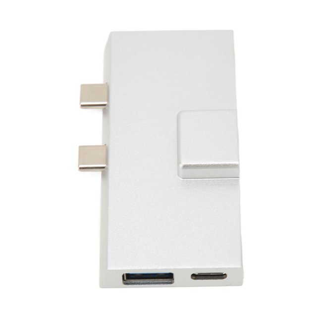 Hub De Expansión USB C Dual, Transferencia De Datos De 5 Gbps Disipación De Calor Plug And Play Hub USB C Profesional 7 Puertos Para Monitor Para Televisión