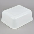thumbnail image 5 of TrueCraftware- 14-1/2" x 12-1/2" x 5-1/2" White Utility Kitchen Bus Box/Tub/Bin with Handles- Heavy Duty Plastic Restaurant Tub/Dish Washing Box for Kitchen Organization/Storage, 5 of 5