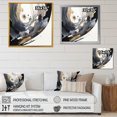 thumbnail image 4 of Designart "Black And Gold Harmony Of Marble V" Abstract Marble Canvas Wall Art, 4 of 5