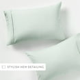 thumbnail image 6 of Noble Linens 2 Piece Pillow Case Set, Mint, Standard/Queen, 6 of 11