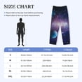 thumbnail image 4 of Picia Planets Stars And Galaxies1 Mens Soft Woven Cotton Elastic Waistband Sleep Pajama Pant Lounge Sleep Pant With Pockets And Drawstring-Large, 4 of 9