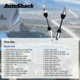 thumbnail image 3 of AutoShack Front & Rear ATV Axle Shaft Assembly Replacement for 2006-2009 Arctic Cat 500 4x4 2006-2010 Arctic Cat 400 4x4 Auto TRV 4-PC Set, 3 of 5