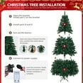 thumbnail image 5 of Ktaxon Christmas Tree 6ft Pre-lit Artificial Christmas Tree with 350 LEDs,1200 Tips,Remote Control,Indoor Holidays Decoration, 5 of 8