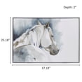 thumbnail image 3 of Madison Park Derby 37.18"W x 25.18"H x 2"D Hand Embellished Horse Framed Canvas Wall Art in Blue, 3 of 8