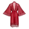 thumbnail image 7 of Celivon Lace Mesh Robes For Women Spring Summer Long Pajamas Smooth Suit Thin Sexy See Through robes Sexy, 7 of 7