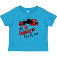 thumbnail image 3 of Inktastic My Daddy Loves Me with Cute Ladybugs Boys or Girls Baby T-Shirt, 3 of 5