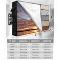thumbnail image 7 of Outdoor TV Cover 40 to 43 Inch Weatherproof, Vintage Farmhouse Waterproof TV Screen Protector for Outside Decor with Zipper and Pocket 40"L x 25"H , Country Rustic Wood Textured Brown Tan, 7 of 7
