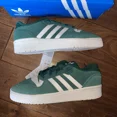 thumbnail image 2 of Ad-id-as Men’s Rivalry Low “Collegiate Green” Casual Sneakers NIB size 9.5, 2 of 6