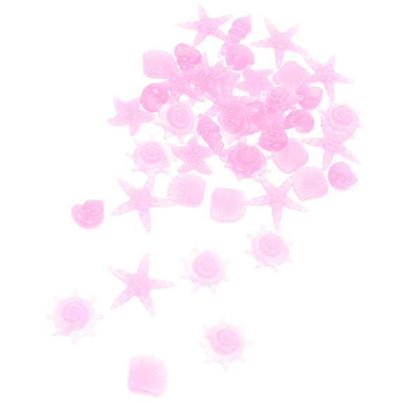Luxshiny 50 Pieces Resin Glow Stones for Aquarium Fish Tank and Water Feature Decoration