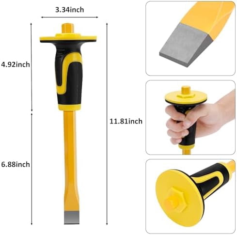 25 PCS Geology Rock Pick Equipment Kit, 28 oz. Rock Pick Hammer with 12" Mason Chisel, Safety Glasses, Whistle, Jewelers loupe, Tool Set for Hounding, Gold Mining & Prospecting, Stone Breaking$$