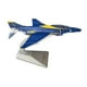 thumbnail image 5 of Avión de combate a escala 1:144 con soporte de exhibición, fabricado en aleación de simulación. azul, 5 of 9