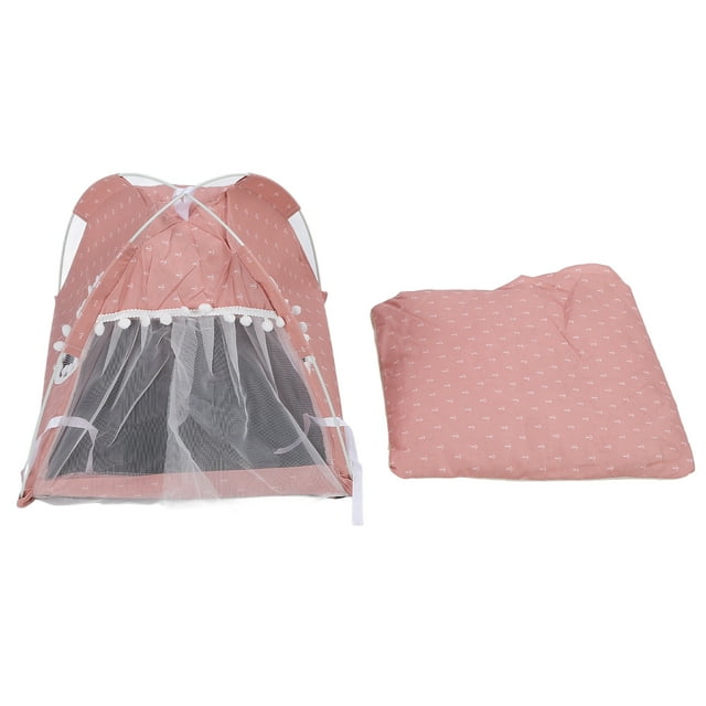 Linda Carpa Interior de Mascotas, Suave y Cómoda, Evita la Cama de Carpa de Perros de Diseño Adecuado Para Perros y Gatos Pequeños y Medianos con Ventana de Puerta
