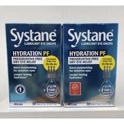 Systane Lubricant Eye Drops Hydration PF Dry Relief, 30 Ct, 2 Pack