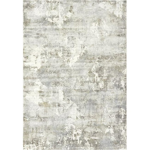 Dynamic Rugs CC693535190 5 ft. 3 in. x 7 ft. 7 in. Castilla 3535 Rectangle Modern Area Rug - 190 Cream & Grey