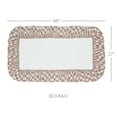 thumbnail image 3 of VHC Brands Annie Portabella Check Bath Mat, Brown, 27x48, 3 of 6