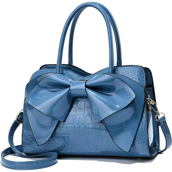 NANAHuang Women Handbag Purse Top Handle Shoulder Crossbody Bag with Bow Design