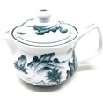thumbnail image 5 of TJ Global Chinese Japanese Porcelain Tea Set with Traditional Design, 100% Handmade Traditional Tea Ceremony Set with Teapot and 6 Teacups (Mountains), 5 of 5
