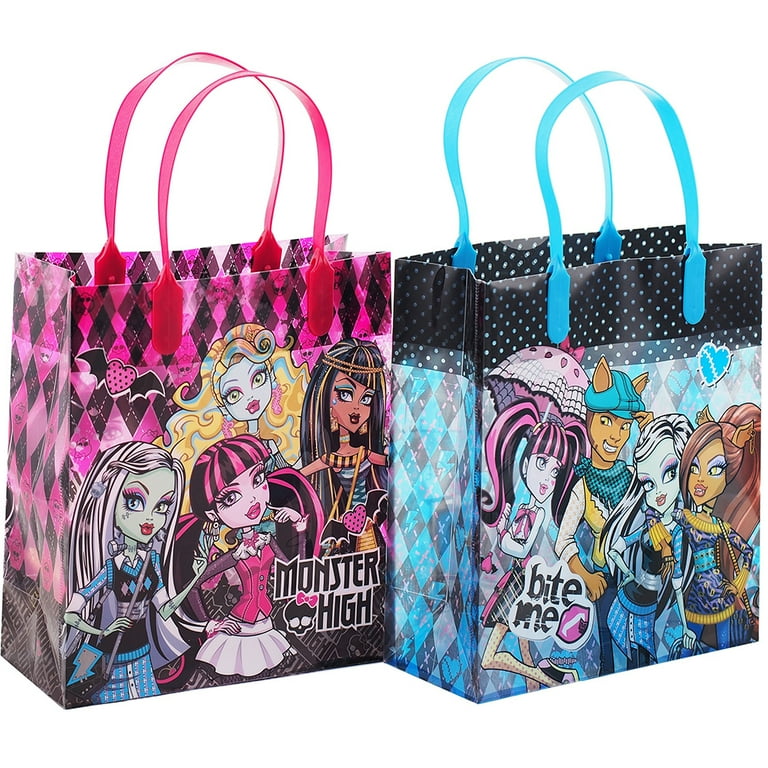 Monster High 12 Party Favor Reusable Goodie Medium Gift Bags 8