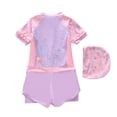 thumbnail image 5 of Girls Swimsuit UPF 50+ Rash Guard Girls Long Sleeve Swimsuit Sun Protection Swimwear for Toddler Kids and Youth Quick-Dry Athletic Bathing Suit, 5 of 5