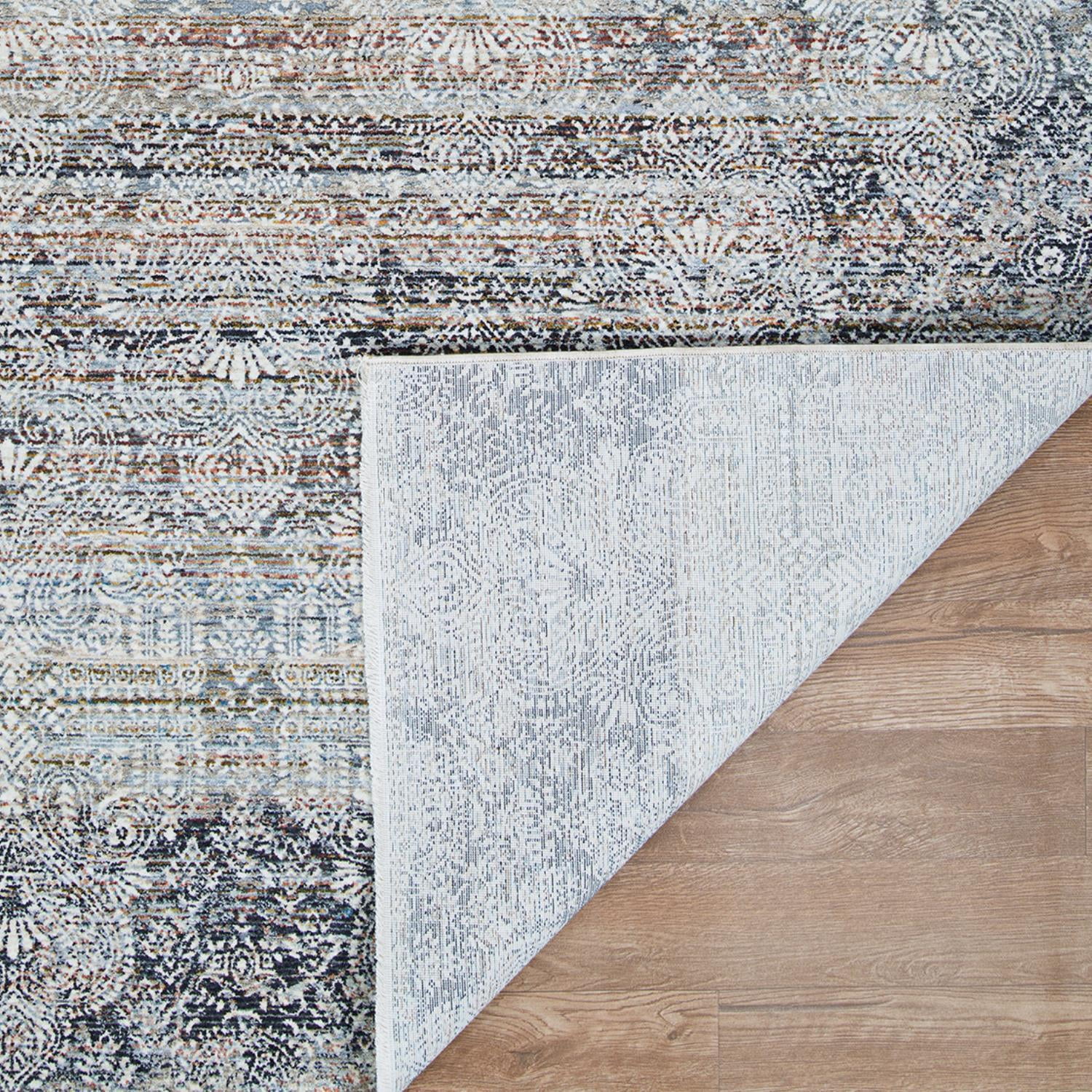 Couristan Barocco- Multi/Antique Beige Pewter 7'10" X 10'9", Area Rug
