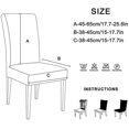thumbnail image 5 of 4pcs Stretch Chair Cover-dark Gray, 5 of 5