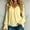 Light Yellow, variant on WCJM Women's Long sleeve T-shirt Women's Elegant Casual Blouses Chiffon V Neck Long Sleeve Front Loose Fit Daily Styling Tops