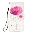 thumbnail image 3 of SaniMore Magnetic Flip Wallet Case for Samsung Galaxy S23 6.1", RFID Blocking Card Holder Painted Pattern PU Leather Cover with Kickstand & Wrist Strap Shockproof Protective Shell, Flower, 3 of 6