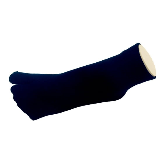 Couver Unisex Ankle Soft Cotton Split Toed Toe Socks 1 Pair, Navy, Medium