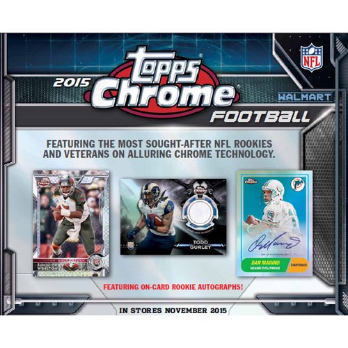2015 Topps Chrome Football Walmart Exclusive Mega Box