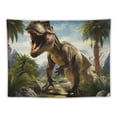 thumbnail image 5 of GOSMITH Dinosaur Tapestry Rex Tyrannosaurus Wall Tapestry Wild Ancient Animal Wall Hanging 40x30 Inch Tropical Forest Tapestries Wall Art for Boys Teen Kids Living Room Bedroom Dorm Party Decor, 5 of 7