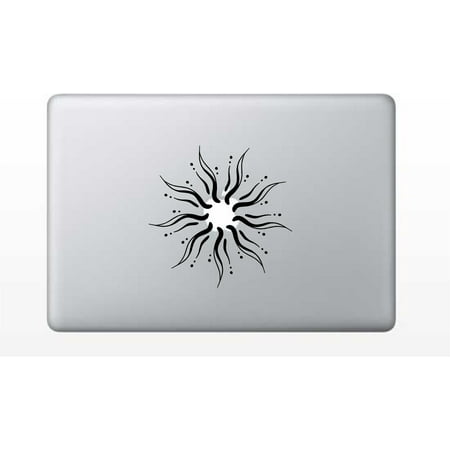 Laptop MacBook Sticker Decal - Beauty sun on apple logo - Skins (Best Logo Design App For Mac)