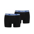thumbnail image 2 of Head Men's Boxer Shorts, 6-Pack - Basic, Cotton Stretch, Plain Black/Blue Xl (X-Large), 2 of 3