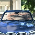 thumbnail image 4 of Qxltty Siamese Cat with Flower Car Windshield Sunshades Foldable UV Rays Sun Visor Protector Keep Your Vehicle Cool 57×31.5in, 4 of 8